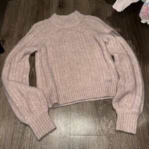 Abercrombie and Fitch Cable Knit Mock Turtleneck Sweater